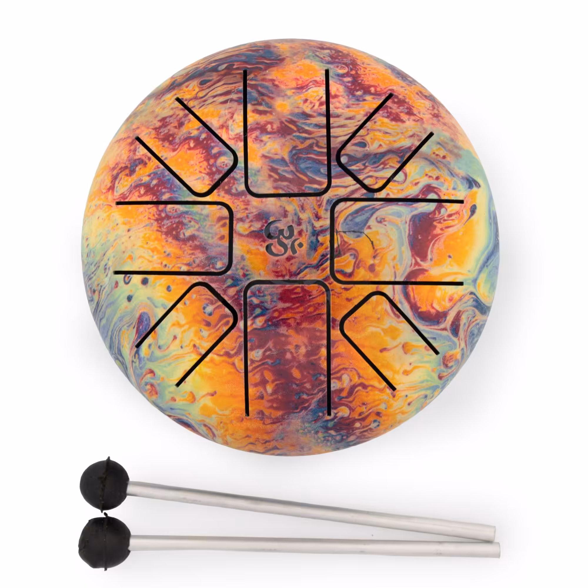 Low Med Hapi Drum Volcanic Splash – 14x7cm | www.artisangoods.co.uk 5 Low Med Hapi Drum Volcanic Splash - 14x7cm - Image 4