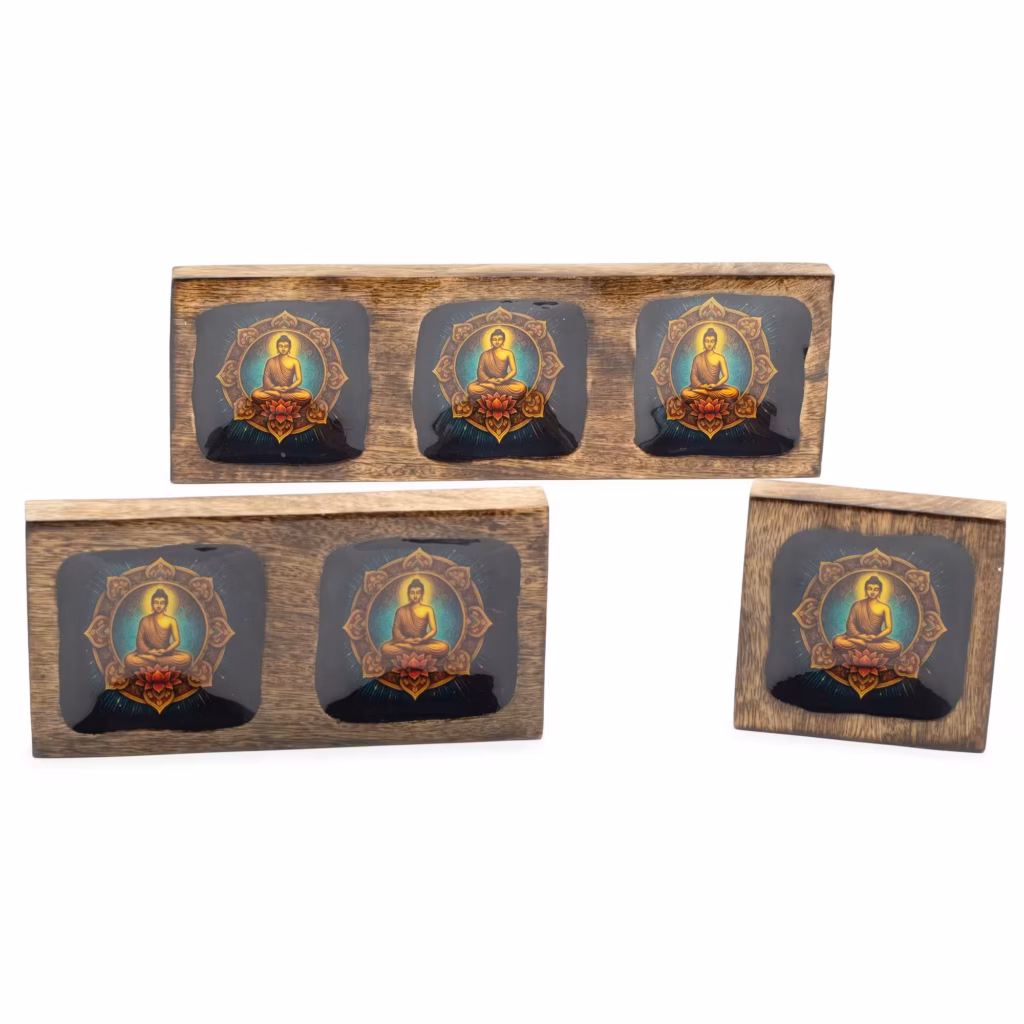 Lrg Enamelled Mango Tray Set – Buddha | www.artisangoods.co.uk 4 Lrg Enamelled Mango Tray Set – Buddha | www.artisangoods.co.uk 4
