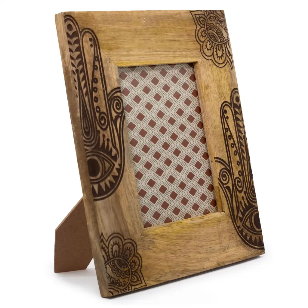 Lrg Mango Wood Picture Frame (for 13x18cm) 28x23x2cm – Hansa – Black | www.artisangoods.co.uk