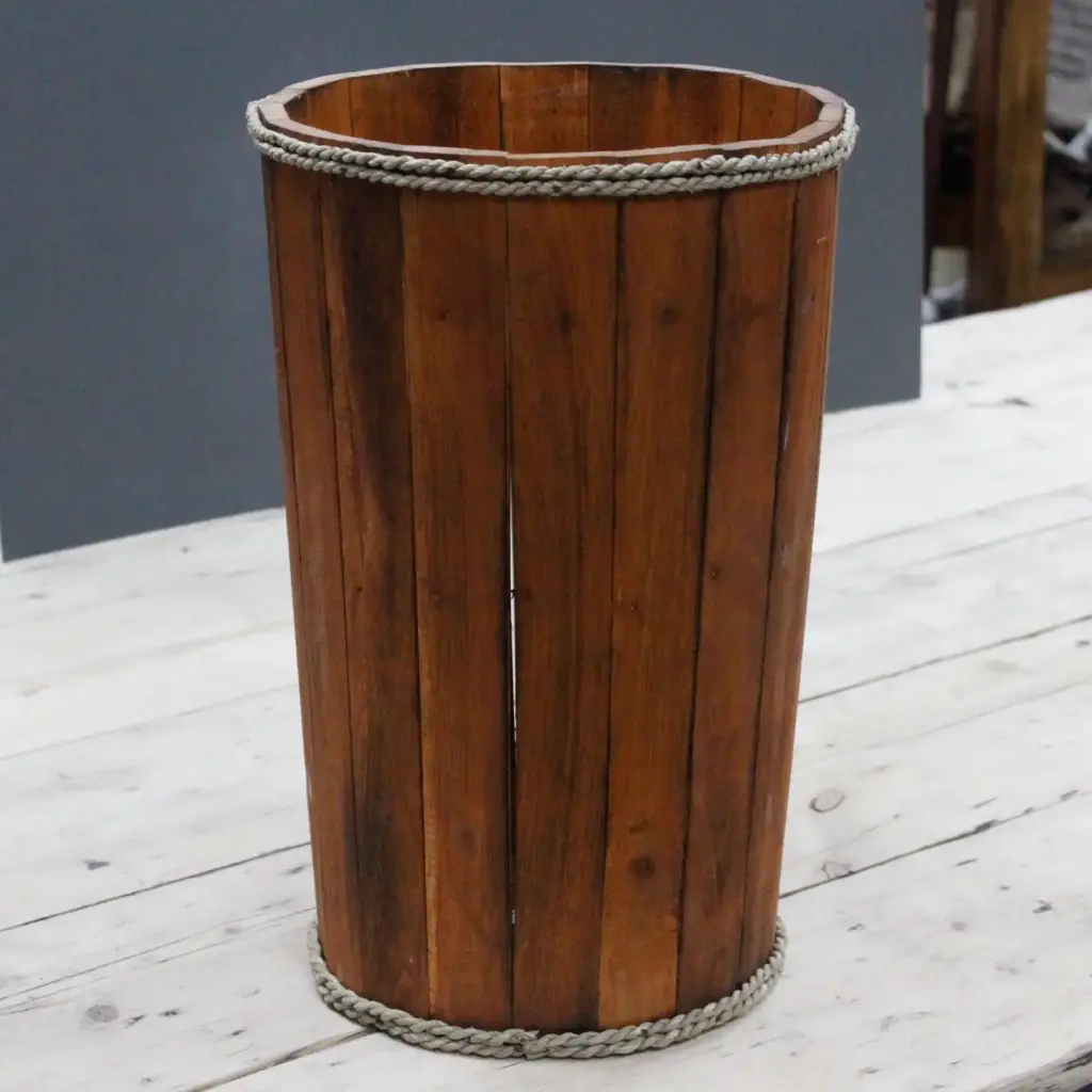 Lrg Nautical Display Tub – Brown 45x32cm | www.artisangoods.co.uk 2