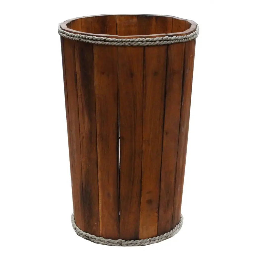 Lrg Nautical Display Tub – Brown 45x32cm | www.artisangoods.co.uk