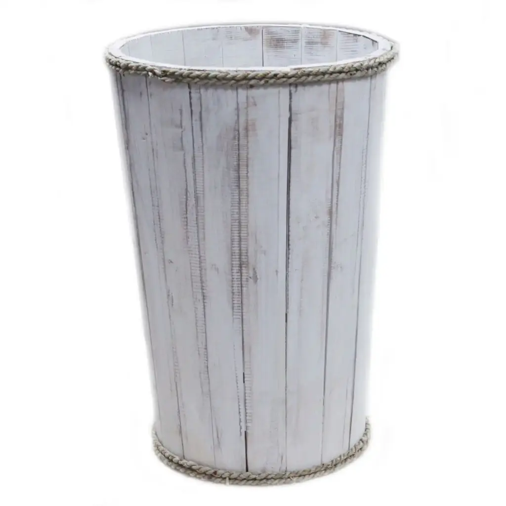 Lrg Nautical Display Tub – Whitewash 45x32cm | www.artisangoods.co.uk