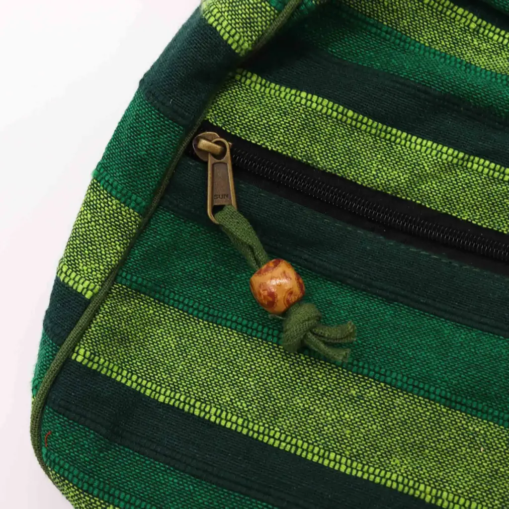 Lrg Nepal Sling Bag (Adjustable Strap) – Forest Green | www.artisangoods.co.uk 2 Lrg Nepal Sling Bag (Adjustable Strap) – Forest Green | www.artisangoods.co.uk 2