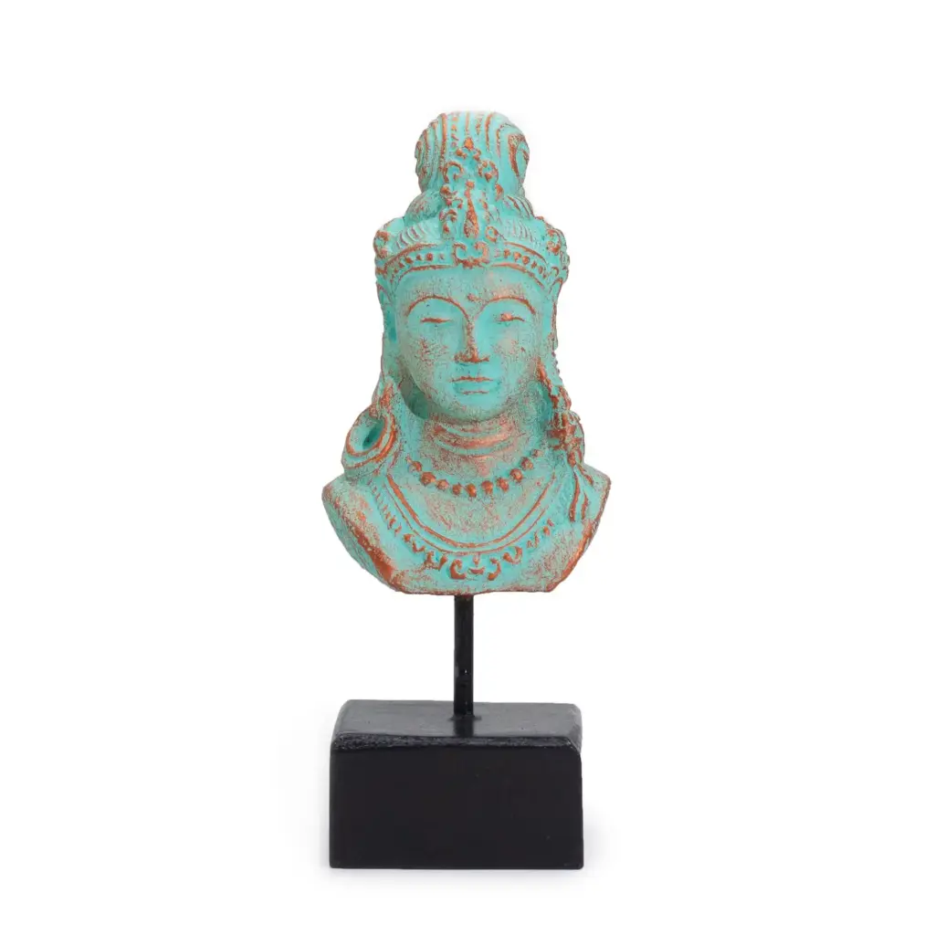 Lucky Java Princess on Stand – Green Copper | www.artisangoods.co.uk 4