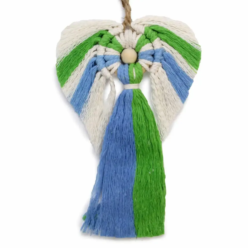 Macrame Angel – Earth | www.artisangoods.co.uk