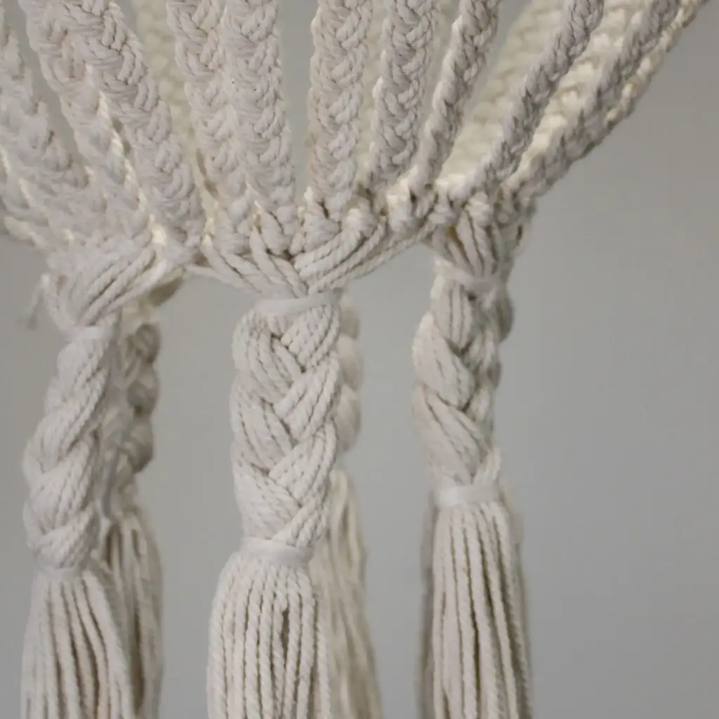 Macrame Large Drop Chandelier – Natural | www.artisangoods.co.uk 5