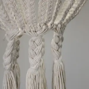 Macrame Large Drop Chandelier – Natural | www.artisangoods.co.uk 5