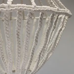 Macrame Large Drop Chandelier – Natural | www.artisangoods.co.uk 4