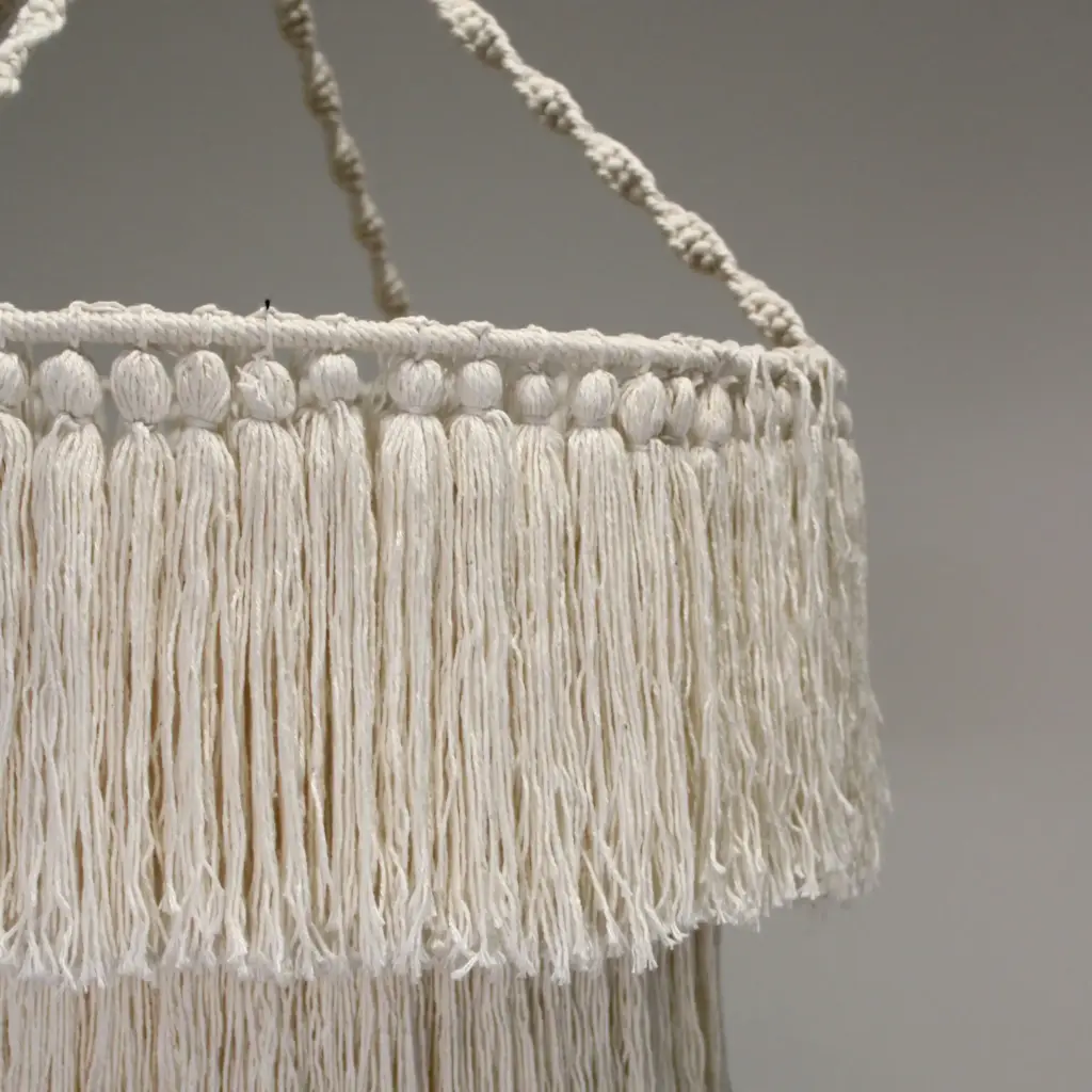 Macrame Soft Chandelier – Natural | www.artisangoods.co.uk 2