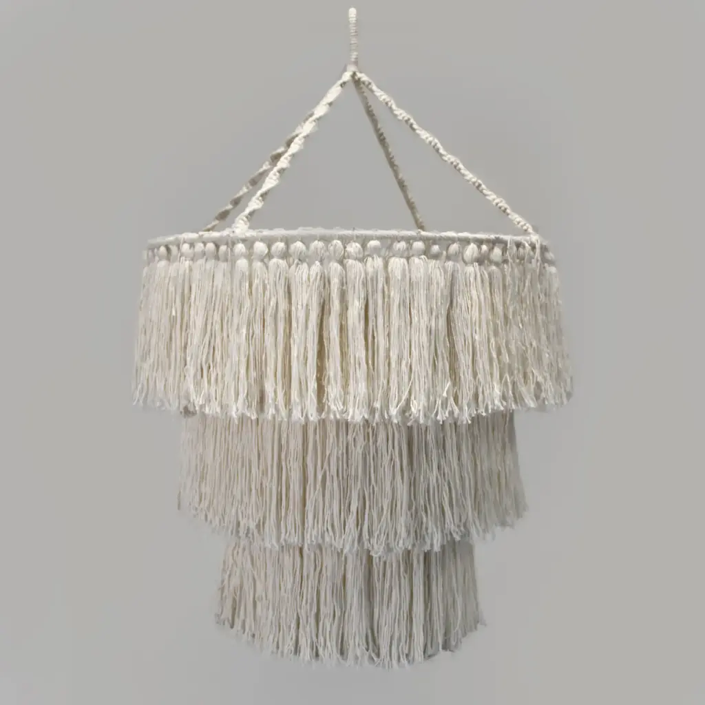 Macrame Soft Chandelier – Natural | www.artisangoods.co.uk