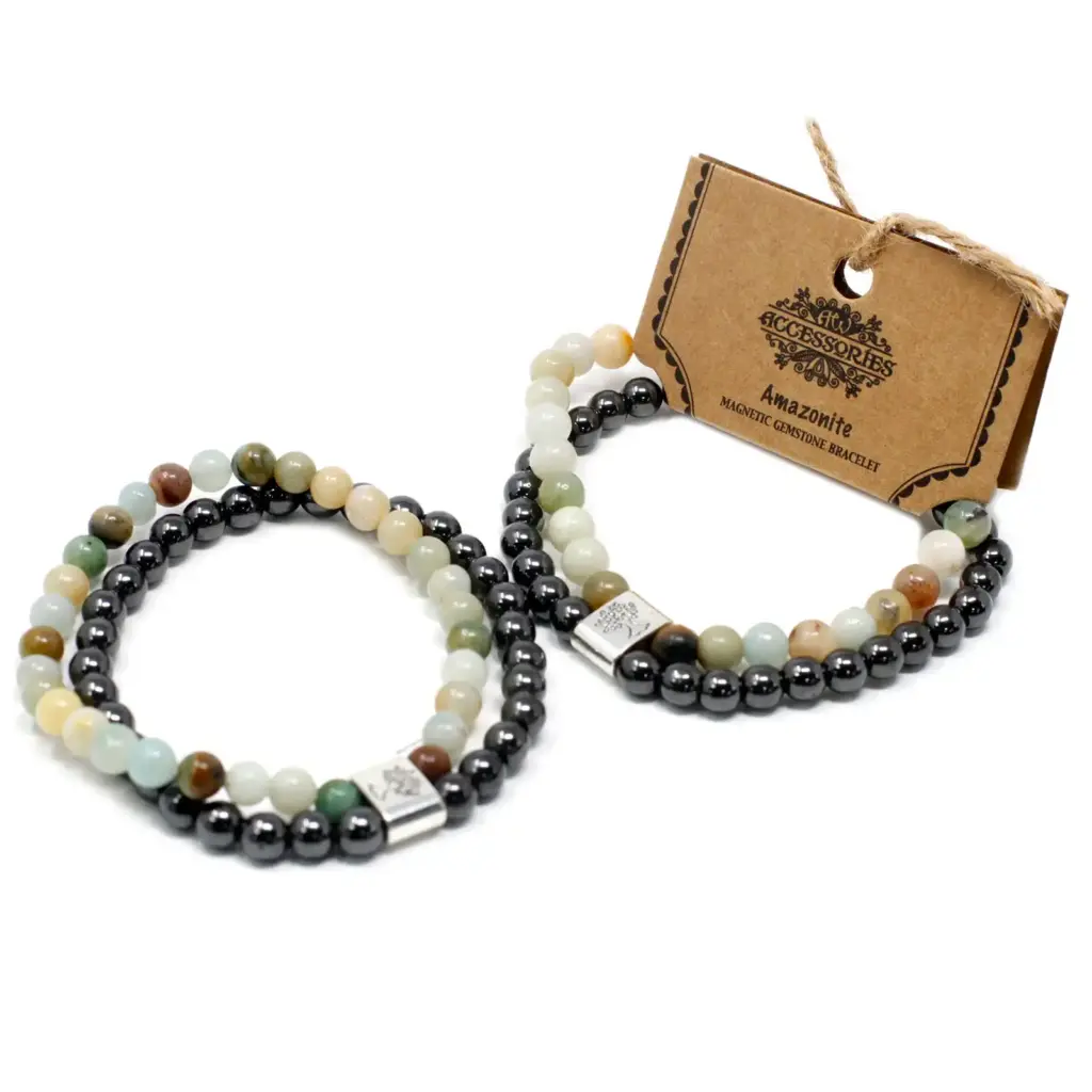 Magnetic Gemstone Bracelet – Amazonite | www.artisangoods.co.uk 3