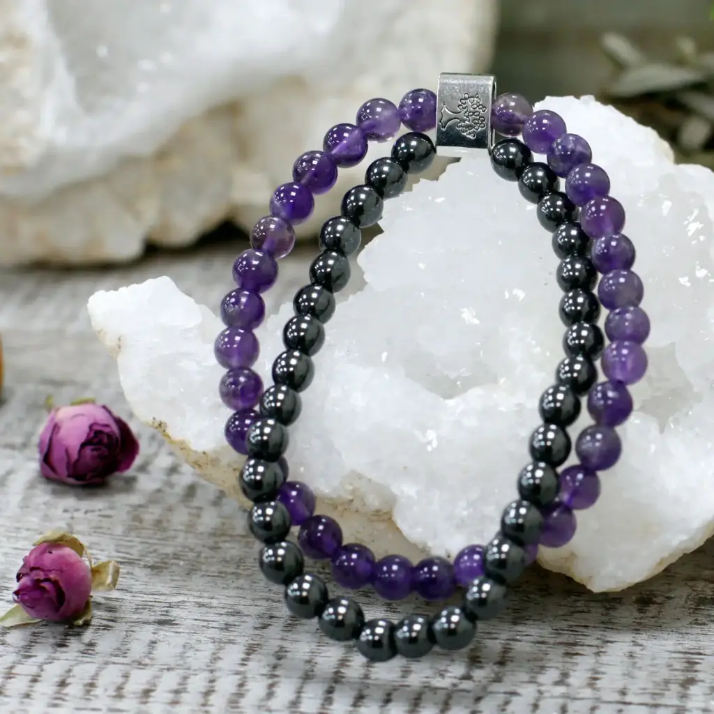 Magnetic Gemstone Bracelet – Amethyst | www.artisangoods.co.uk 4