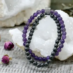 Magnetic Gemstone Bracelet – Amethyst | www.artisangoods.co.uk 4