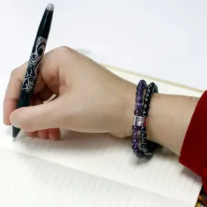 Magnetic Gemstone Bracelet – Amethyst | www.artisangoods.co.uk 7