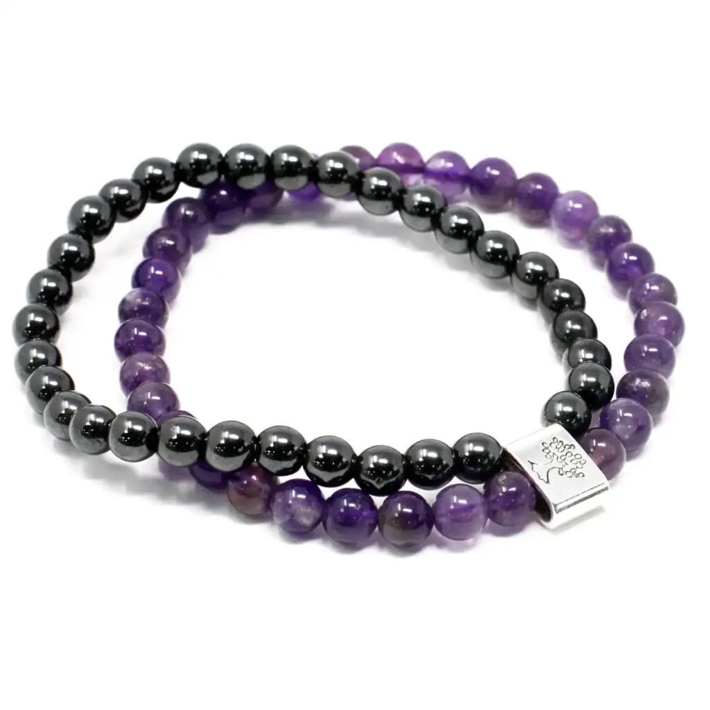 Magnetic Gemstone Bracelet – Amethyst | www.artisangoods.co.uk