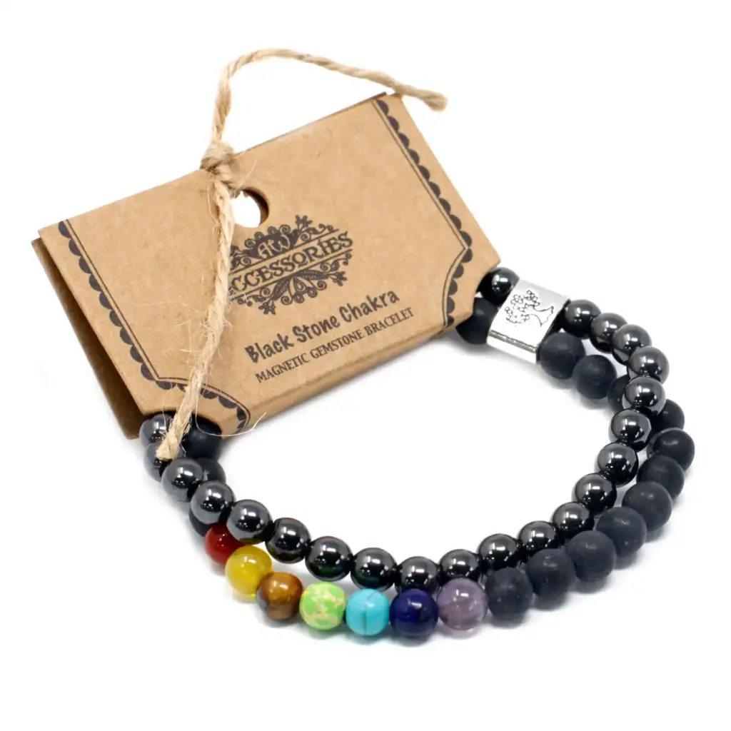 Magnetic Gemstone Bracelet – Black Stone Chakra | www.artisangoods.co.uk 2 Magnetic Gemstone Bracelet – Black Stone Chakra | www.artisangoods.co.uk 2