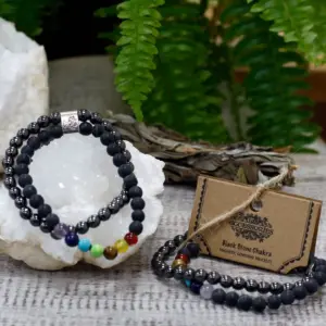 Magnetic Gemstone Bracelet – Black Stone Chakra | www.artisangoods.co.uk 4