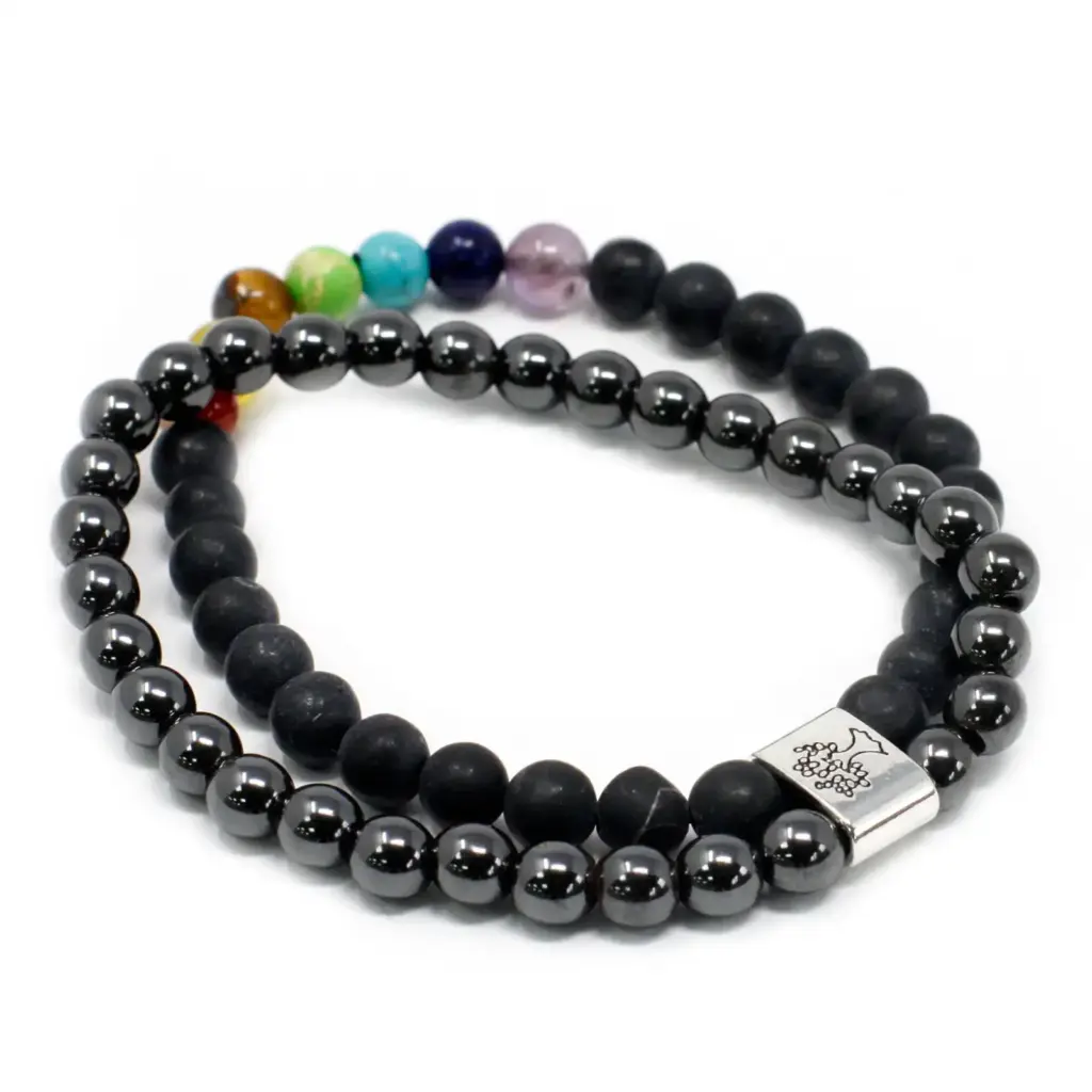 Magnetic Gemstone Bracelet – Black Stone Chakra | www.artisangoods.co.uk
