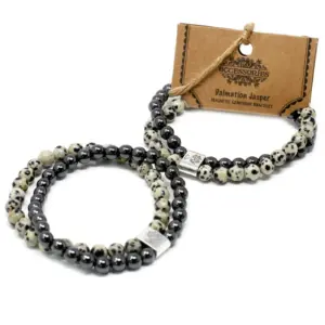 Magnetic Gemstone Bracelet – Dalmation Jasper | www.artisangoods.co.uk 3