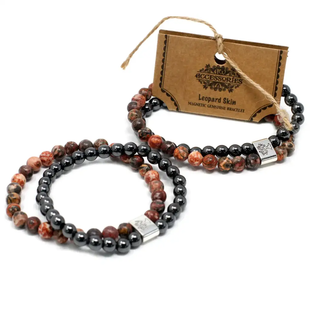Magnetic Gemstone Bracelet – Leopard Skin | www.artisangoods.co.uk 3