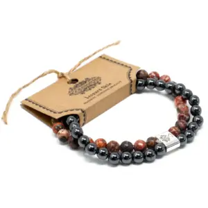 Magnetic Gemstone Bracelet – Leopard Skin | www.artisangoods.co.uk 2