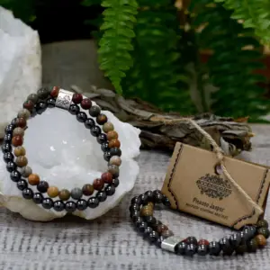 Magnetic Gemstone Bracelet – Picasso Jasper | www.artisangoods.co.uk 4