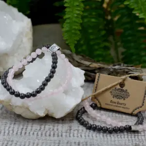 Magnetic Gemstone Bracelet – Rose Quartz | www.artisangoods.co.uk 4