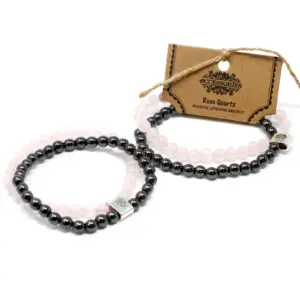 Magnetic Gemstone Bracelet – Rose Quartz | www.artisangoods.co.uk 3