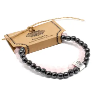 Magnetic Gemstone Bracelet – Rose Quartz | www.artisangoods.co.uk 2
