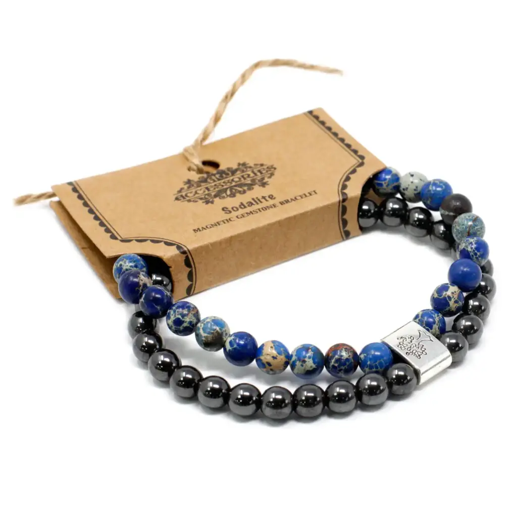 Magnetic Gemstone Bracelet – Sodalite | www.artisangoods.co.uk 2 Magnetic Gemstone Bracelet – Sodalite | www.artisangoods.co.uk 2