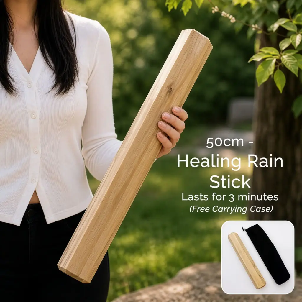 Manglid Wood Healing Rainstick – 50cm (3 minutes) | www.artisangoods.co.uk