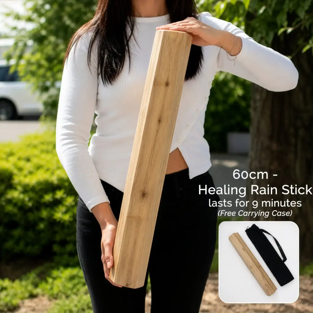 Manglid Wood Healing Rainstick – 60cm (9 minutes) | www.artisangoods.co.uk