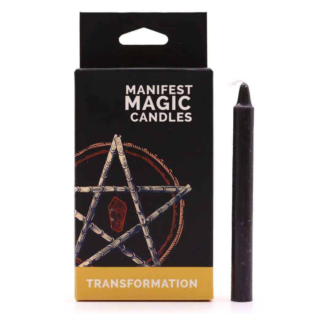 Manifest Magic Candles (pack of 12) – Black | www.artisangoods.co.uk