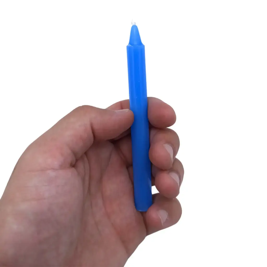 Manifest Magic Candles (pack of 12) – Blue – Throat Chakra | www.artisangoods.co.uk 2