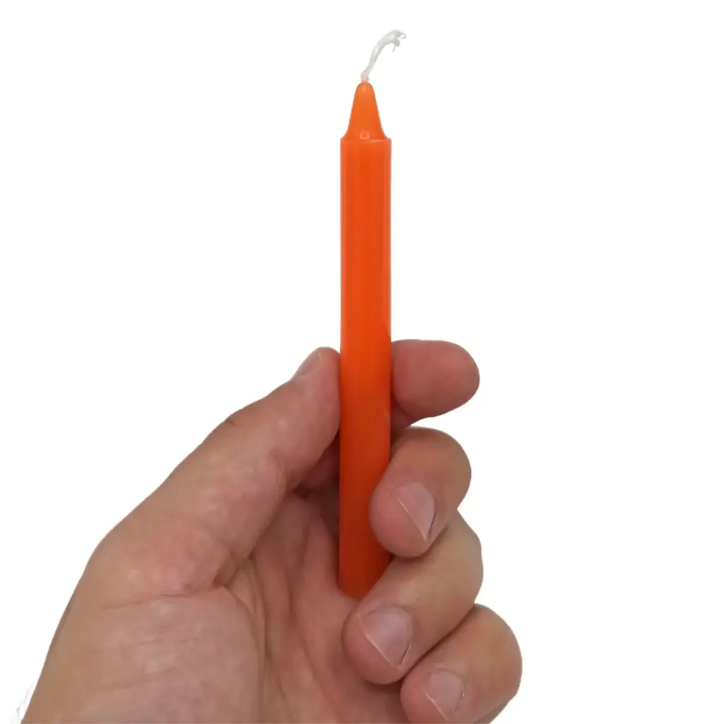 Manifest Magic Candles (pack of 12) – Orange – Sacred Chakra | www.artisangoods.co.uk 2