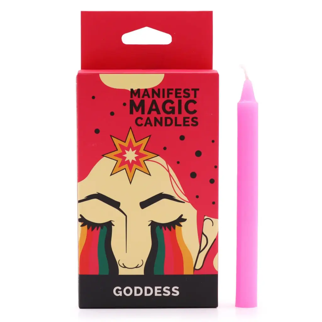 Manifest Magic Candles (pack of 12) – Pink | www.artisangoods.co.uk