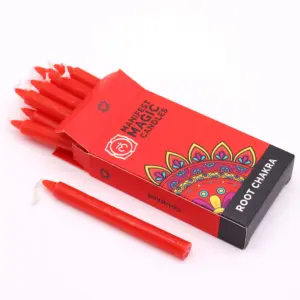 Manifest Magic Candles (pack of 12) – Red – Root Chakra | www.artisangoods.co.uk 3