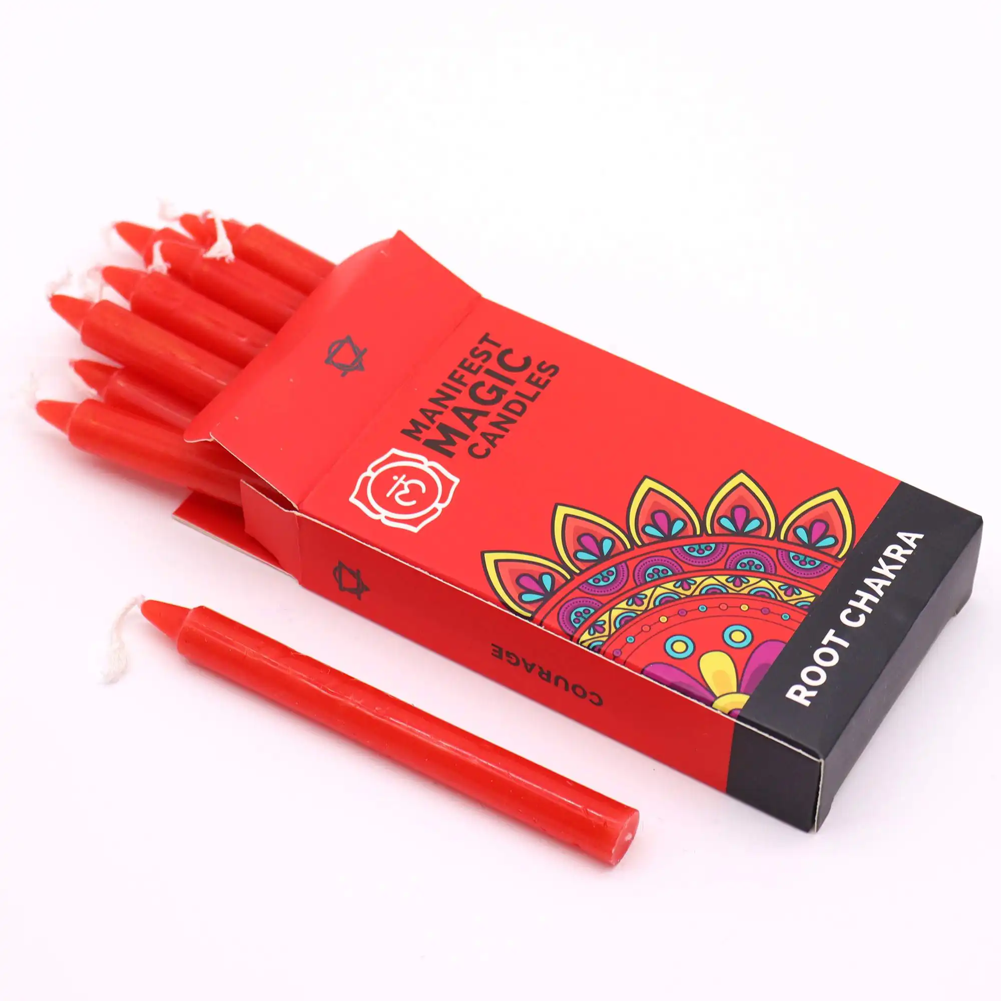 Manifest Magic Candles (pack of 12) – Red – Root Chakra | www.artisangoods.co.uk 4 Manifest Magic Candles (pack of 12) – Red – Root Chakra | www.artisangoods.co.uk 3