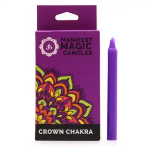 Manifest Magic Candles (pack of 12) – Violet – Crown Chakra | www.artisangoods.co.uk Manifest Magic Candles (pack of 12) – Violet – Crown Chakra | www.artisangoods.co.uk 1