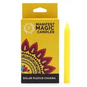 Manifest Magic Candles (pack of 12) – Yellow – Solar Plexus Chakra | www.artisangoods.co.uk Manifest Magic Candles (pack of 12) – Yellow – Solar Plexus Chakra | www.artisangoods.co.uk 1