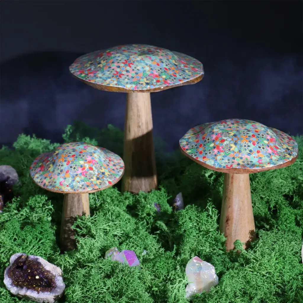 Med Wooden Mushroom – Mediterranean Tile Pattern | www.artisangoods.co.uk 2