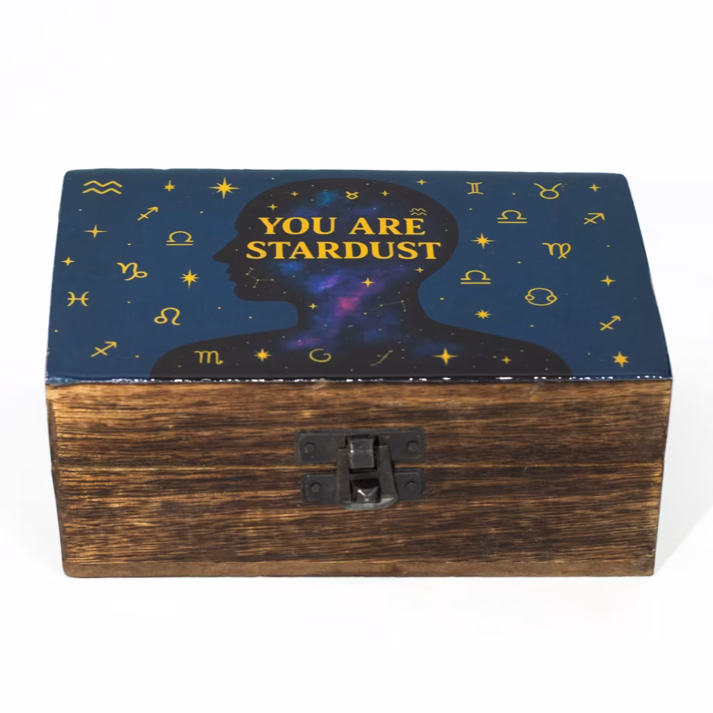 Medium Enamelled Box  – You are Stardust | www.artisangoods.co.uk