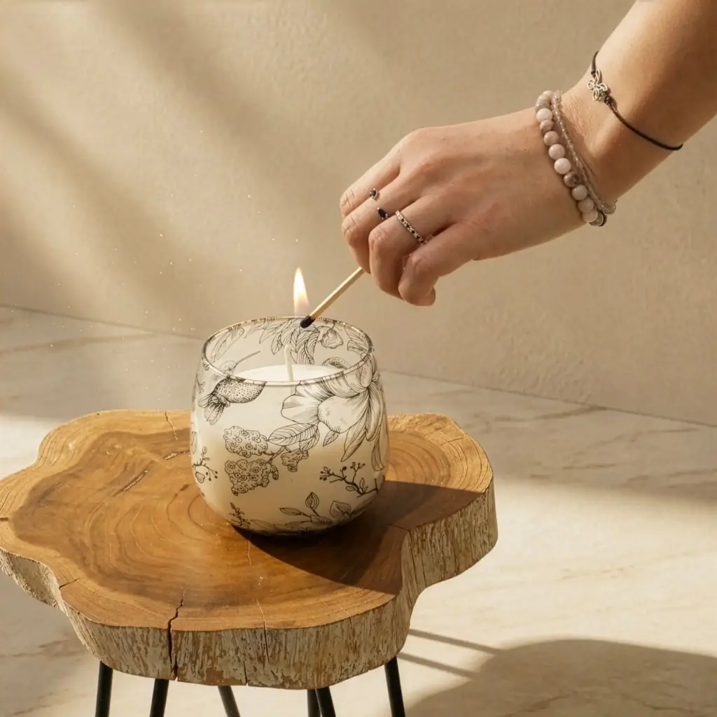 Medium Glass Jar Candles – Drawn by Flame | www.artisangoods.co.uk 6
