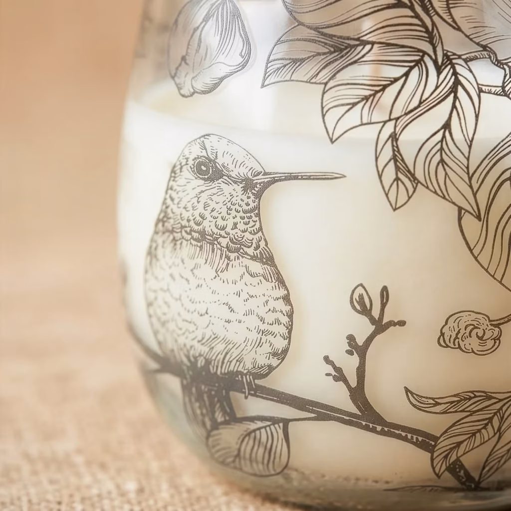 Medium Glass Jar Candles – Drawn by Flame | www.artisangoods.co.uk
