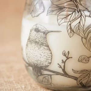 Medium Glass Jar Candles – Drawn by Flame | www.artisangoods.co.uk 1