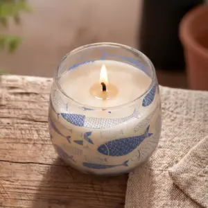 Medium Glass Jar Candles – Seabreeze | www.artisangoods.co.uk 4