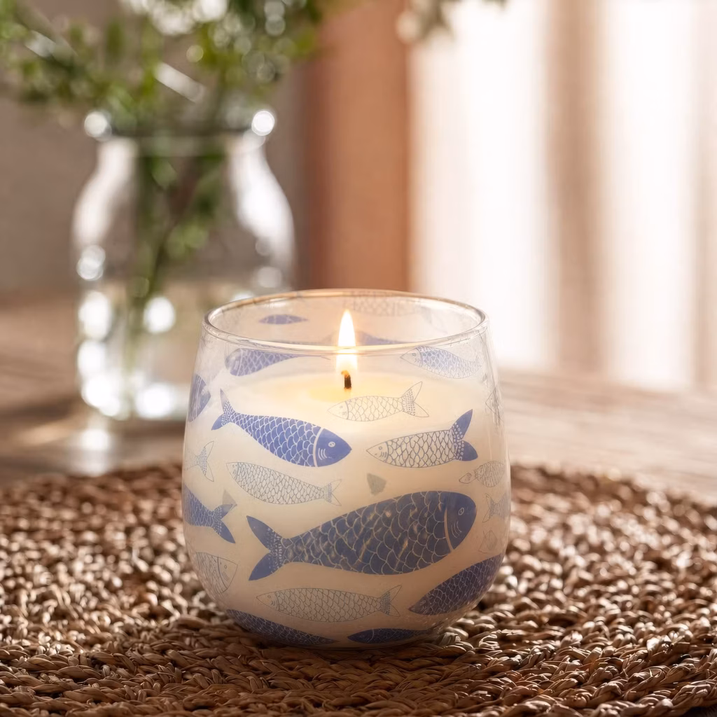 Medium Glass Jar Candles – Seabreeze | www.artisangoods.co.uk Medium Glass Jar Candles – Seabreeze | www.artisangoods.co.uk