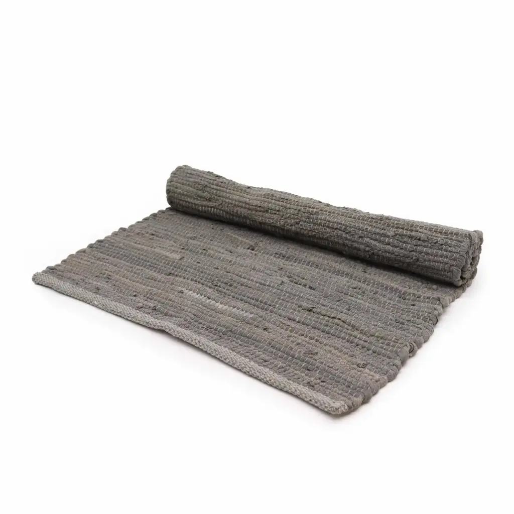 Medium Indian Handloom Cotton Rug – Charcoal | www.artisangoods.co.uk Medium Indian Handloom Cotton Rug – Charcoal | www.artisangoods.co.uk