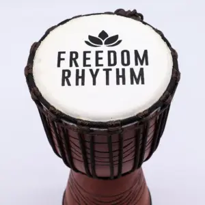 Medium Pro Djembe Drum -Freedom Rhythm (high) – 40cm (18cm Diia) | www.artisangoods.co.uk 2