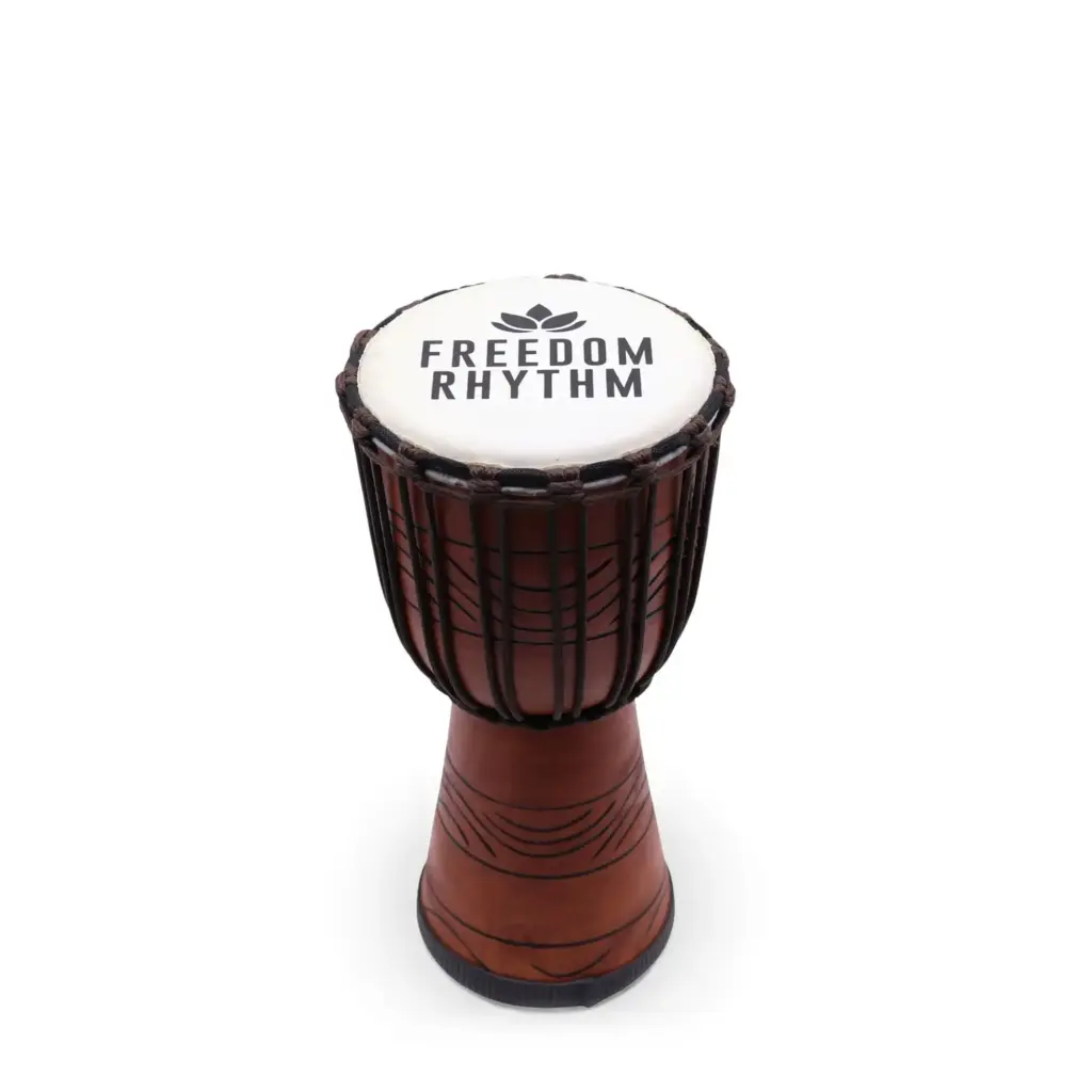 Medium Pro Djembe Drum -Freedom Rhythm (high) – 40cm (18cm Diia) | www.artisangoods.co.uk